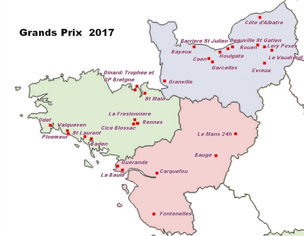 carte des golfs en bretagne CARTE | Ligue de Bretagne de Golf